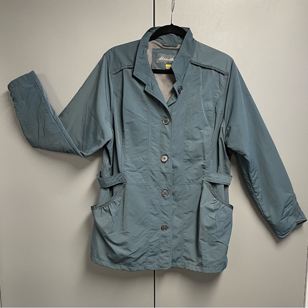 Eddie Bauer Women’s Travex Jacket Size XL Green Windbreaker/Rain Jacket
